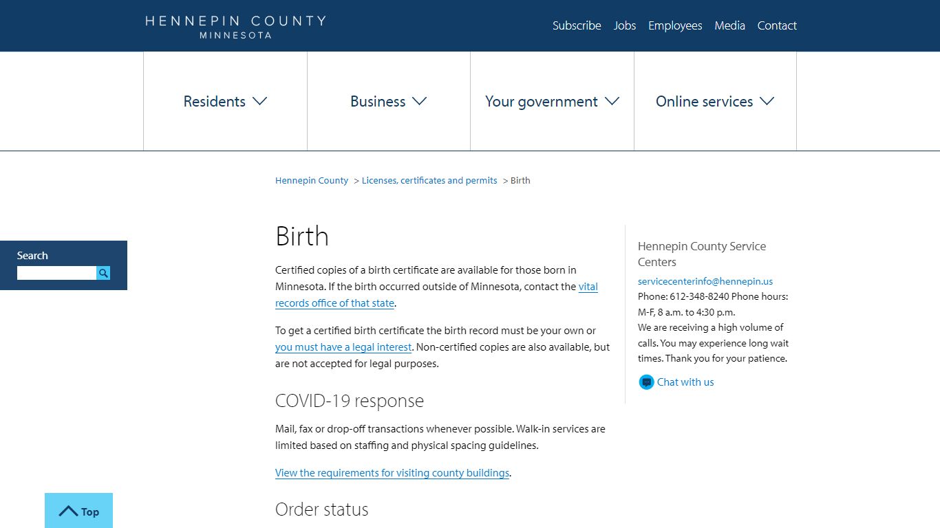 Birth | Hennepin County
